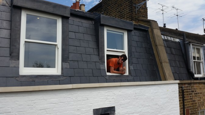 Natural Slate and Lead Dormers - Redcliffe Rd, Fulham